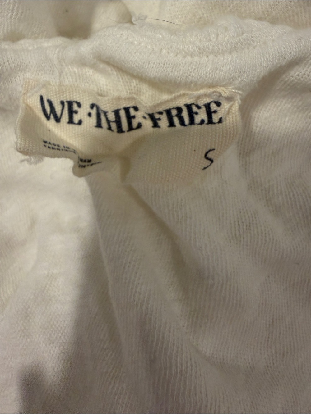 Free People We The Free Unconditional Tank Top White Linen Blend Small - Picture 7 of 8